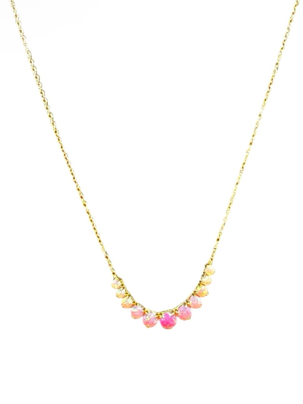 La Kaiser Pink Opal Ombre Cascade Necklace - NWT **